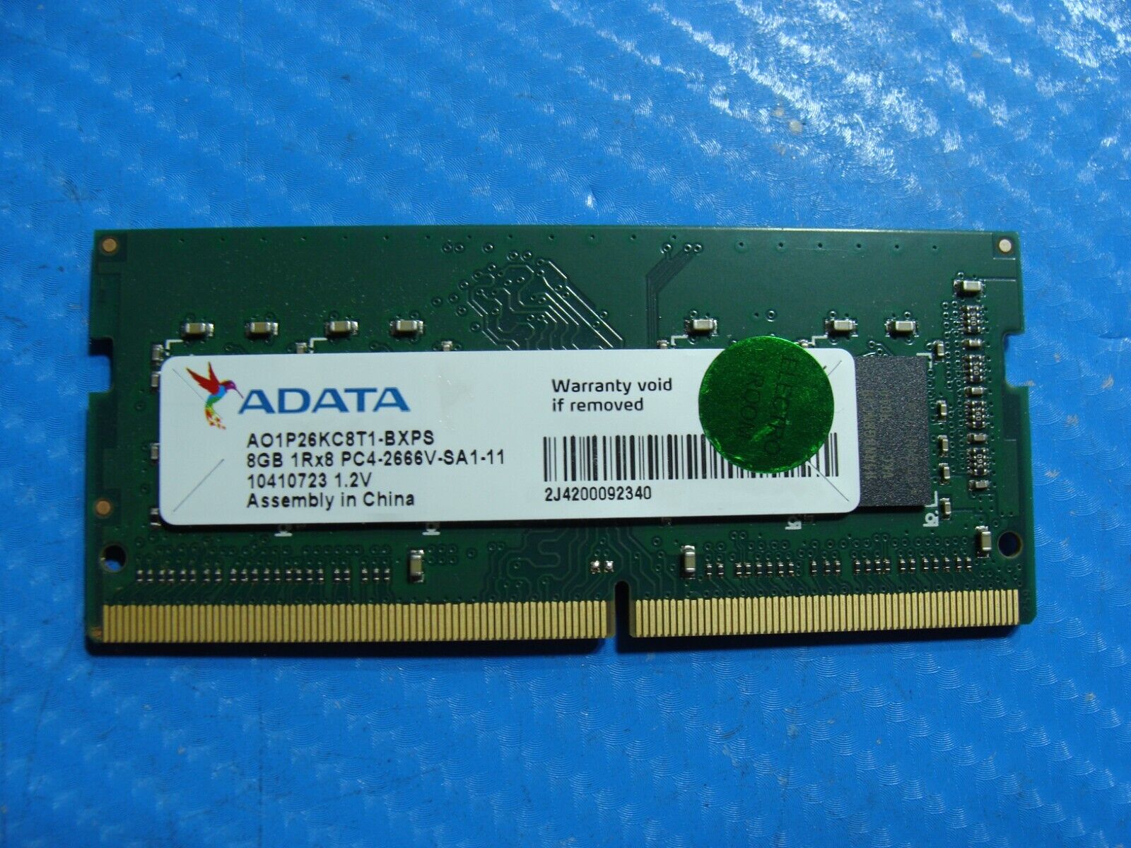 HP 15z-cw100 Adata 8GB 1Rx8 PC4-2666V SO-DIMM Memory RAM AO1P26KC8T1-BXPS