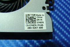 Dell Inspiron 15-3521 15.6" Genuine Laptop CPU Cooling Fan 74X7K DC28000C8D0 Dell