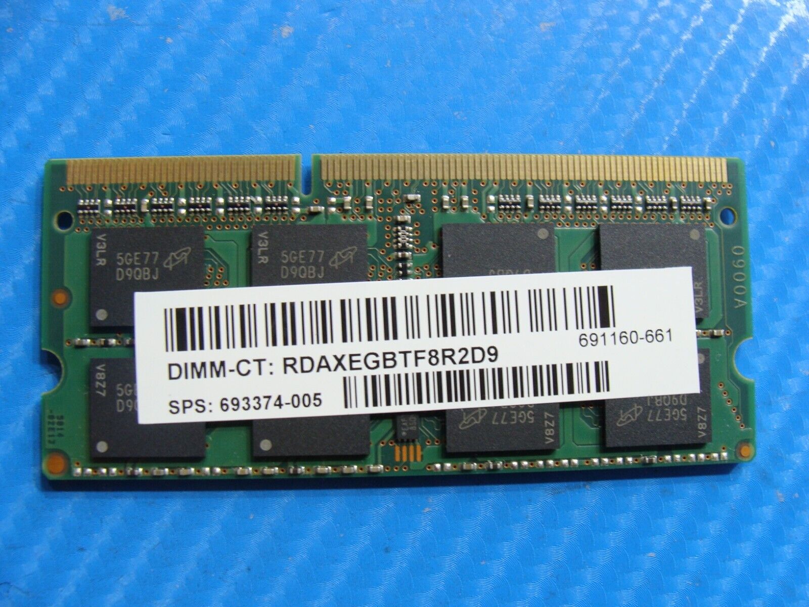 HP m6-w010dx So-Dimm Micron 8GB 2Rx8 Memory RAM PC3L-12800S MT16KTF1G64HZ-1G6E1