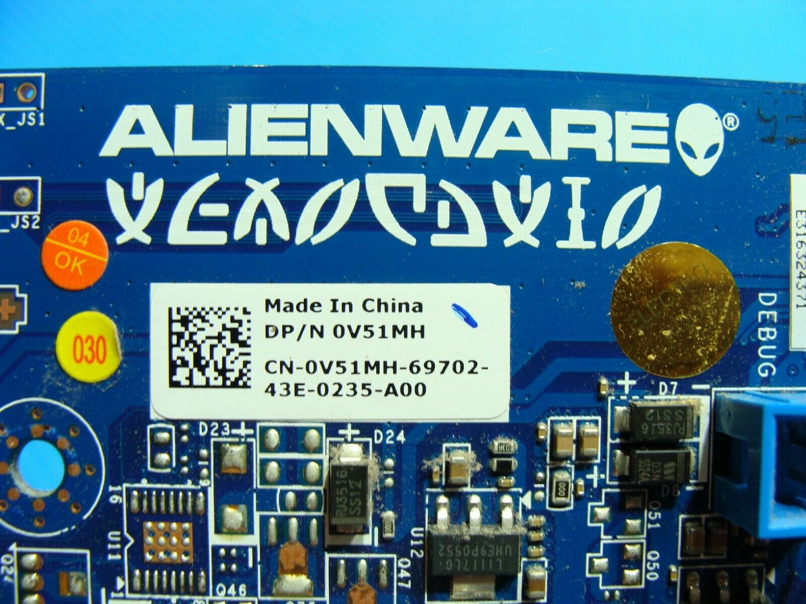 Dell Alienware Aurora R4 Genuine Desktop I/O Master Control Board V51MH MS-4194 