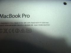 MacBook Pro 13" A1502 Late 2013 ME866LL/A Genuine Bottom Case Silver 923-0561 Apple