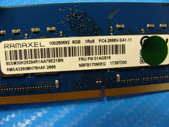 Lenovo T470 Ramaxel 8GB 1Rx8 PC4-2666V Memory RAM SO-DIMM RMSA3260MH78HAF-2666