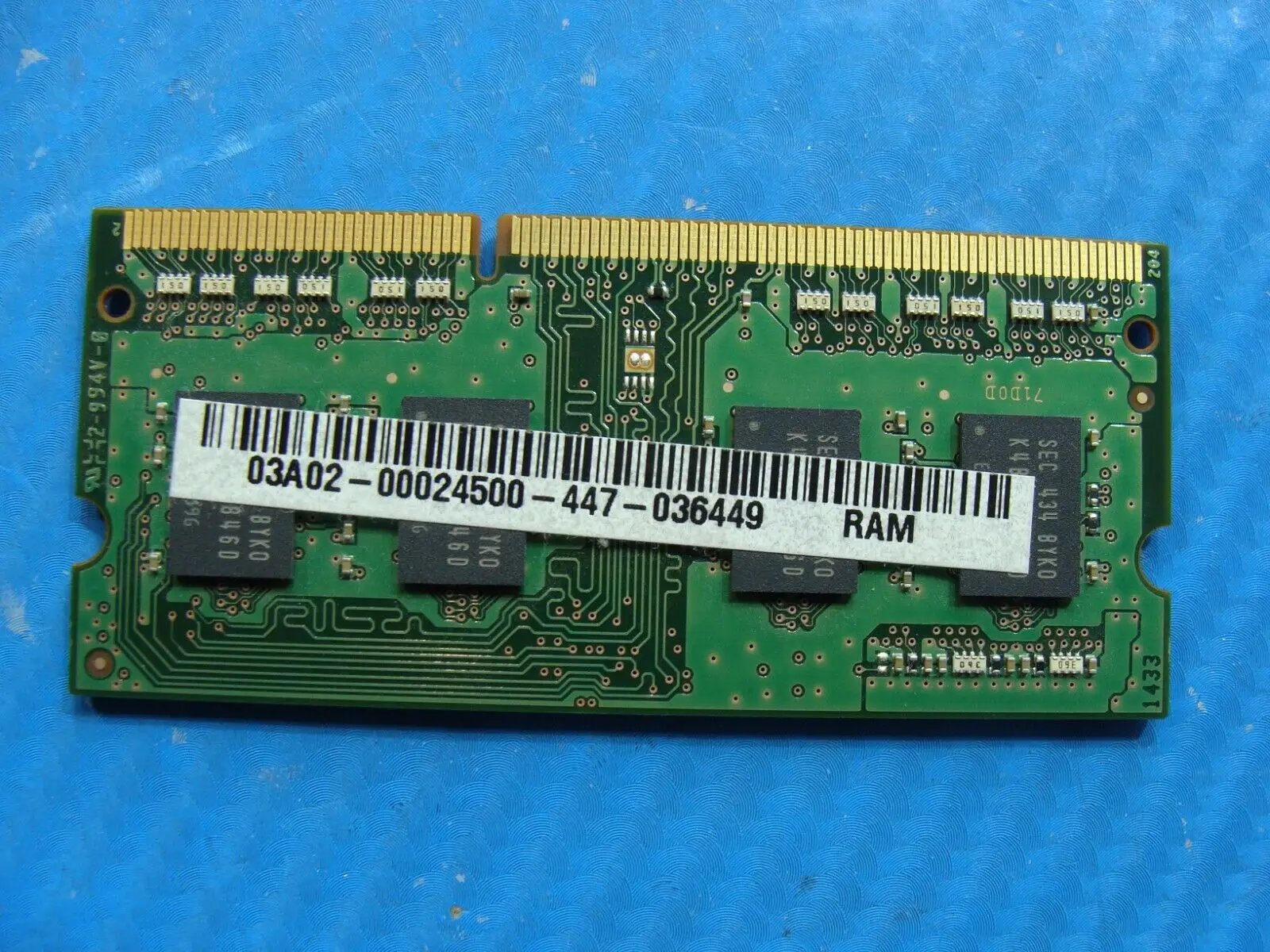 Asus UX303LA-DB51T Samsung 4GB PC3L-12800S SO-DIMM Memory RAM M471B5173DB0-YK0