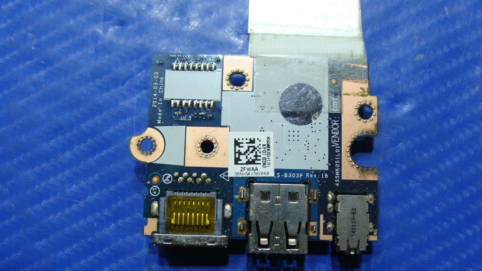 Toshiba Satellite C50-B Genuine Laptop USB Audio LAN Board w/Cable LS-B303P Toshiba