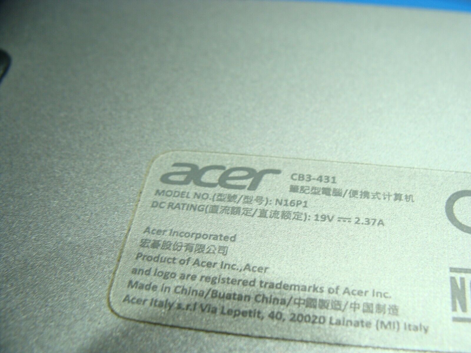 Acer Chromebook CB3-431-C7M1 14