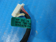 HP 14" 14-df0023cl Genuine Laptop DC IN Power Jack w/Cable 799735-S51