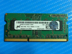 Dell 5558 SO-DIMM Micron 4GB 1Rx8 Memory PC3L-12800S-11-13-B4 MT8KTF51264HZ-1G6N 