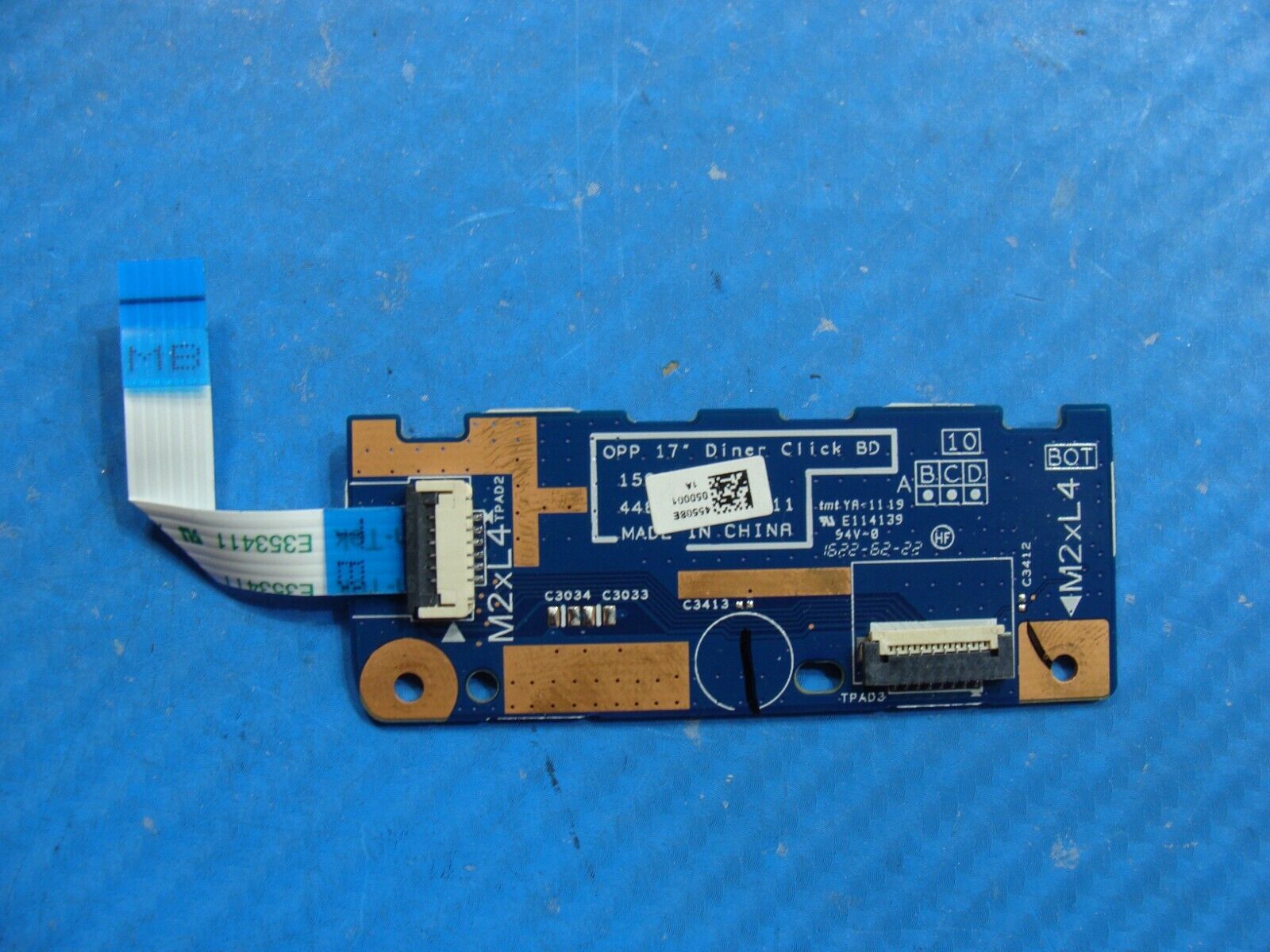 HP 17.3” 17t-x000 Genuine Laptop TouchPad Button Board w/Cable 45508E050001