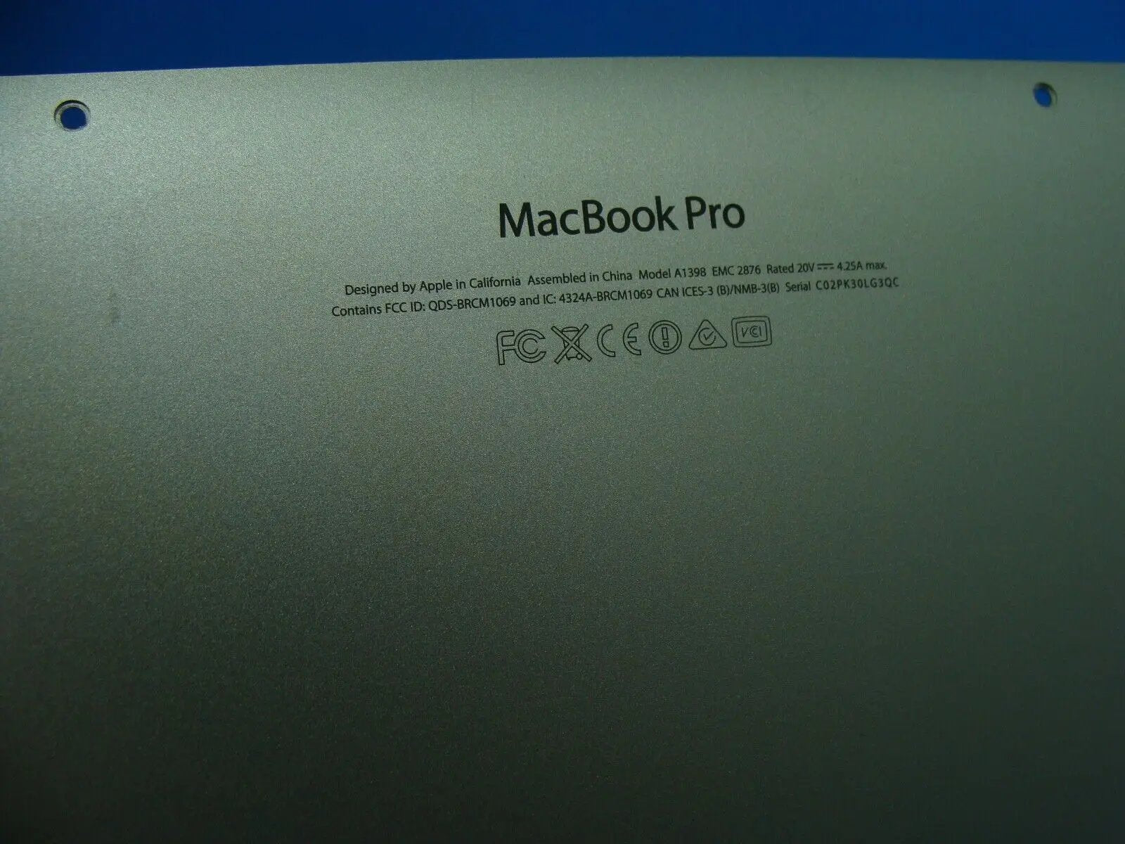 MacBook Pro A1398 15