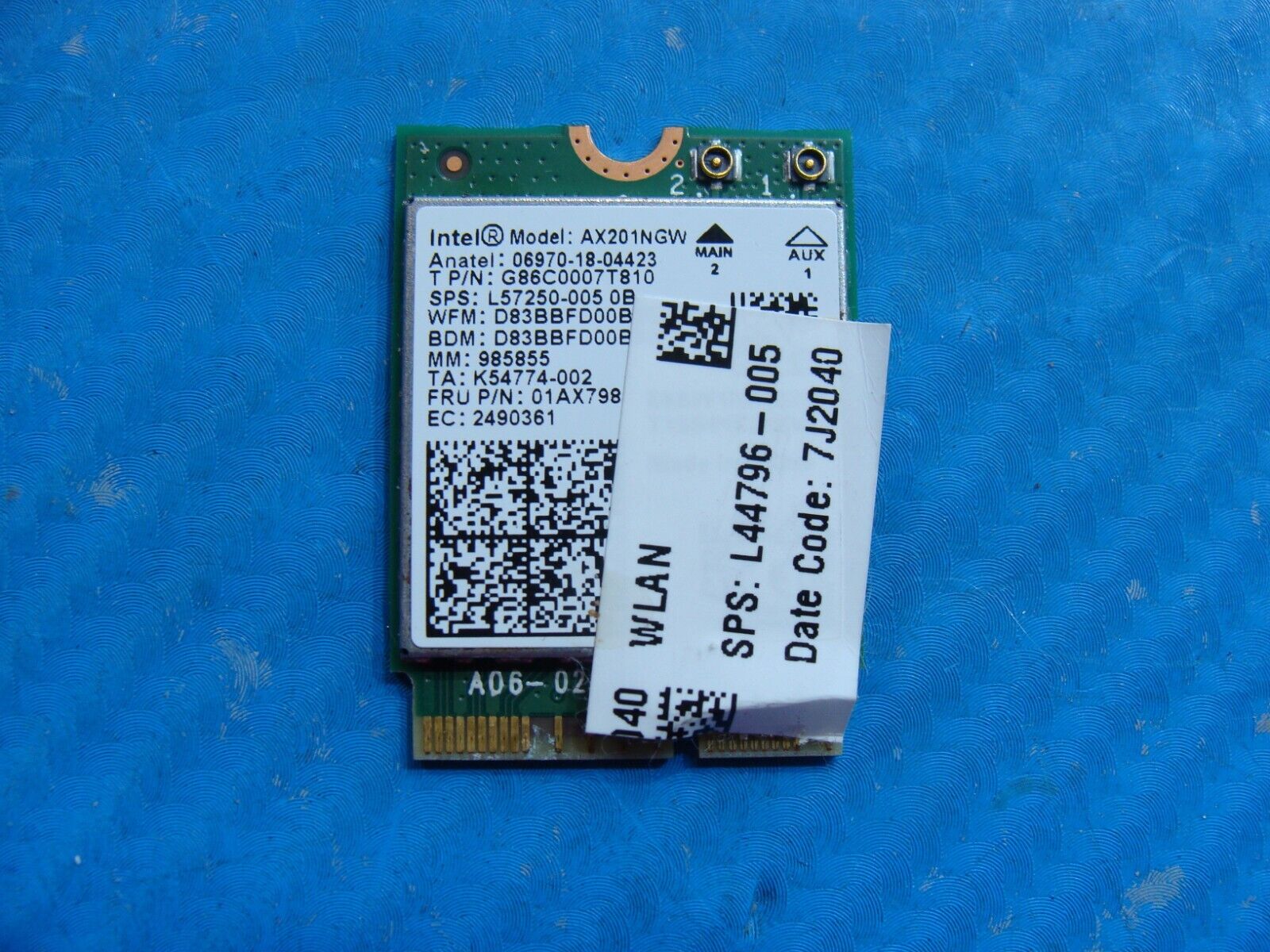HP 15.6 15-dw2063st Wireless WiFi Card AX201NGW L57250-005 01AX798