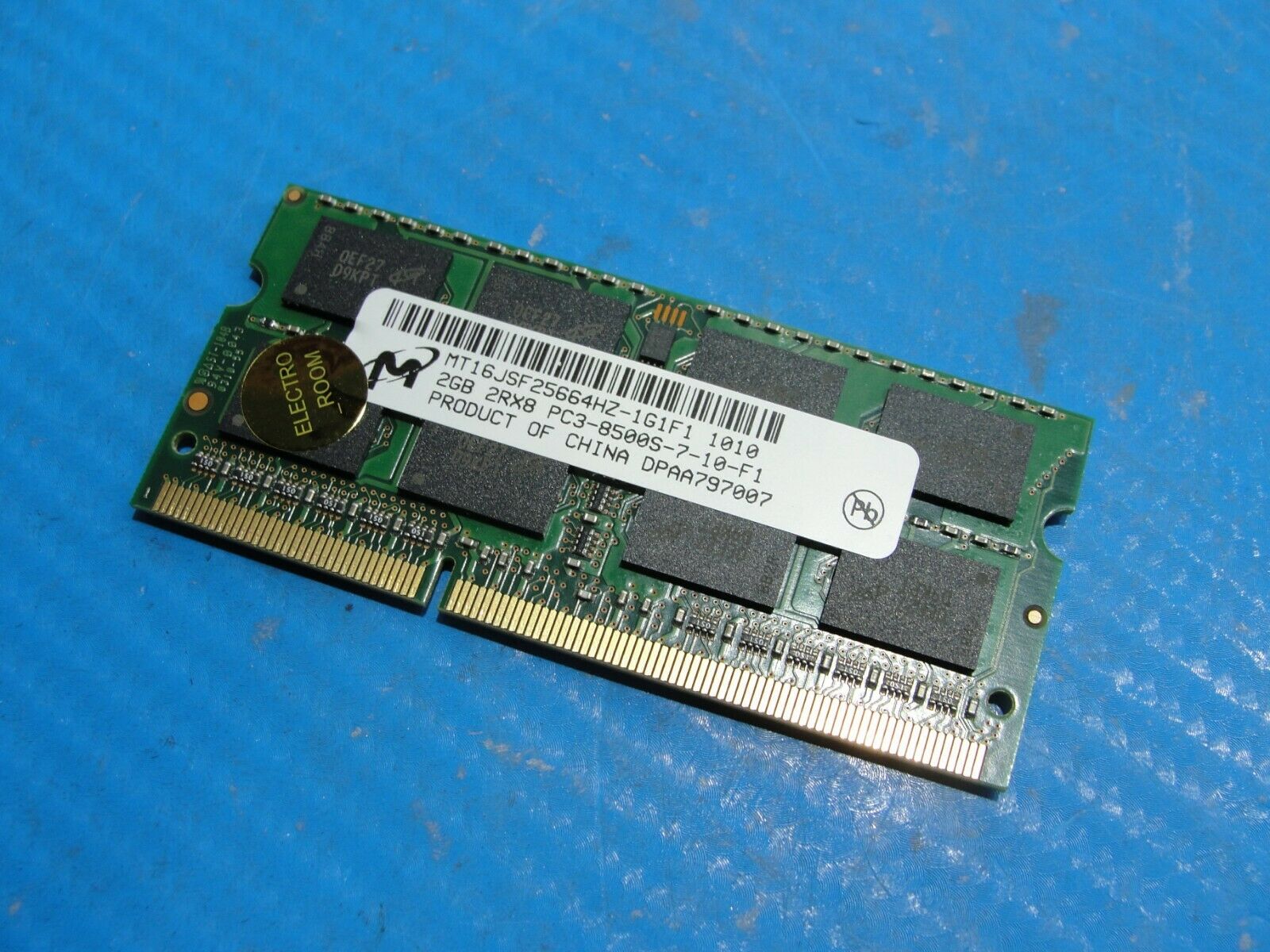 Macbook A1286 Laptop Micron 2GB Memory PC3-8500S-7-10-F1 MT16JSF25664HZ-1G1F1 - Laptop Parts - Buy Authentic Computer Parts - Top Seller Ebay