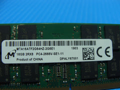 Dell 5530 Micron 32GB (2x16GB) PC4-2666V Memory RAM SO-DIMM MTA16ATF2G64HZ-2G6E1