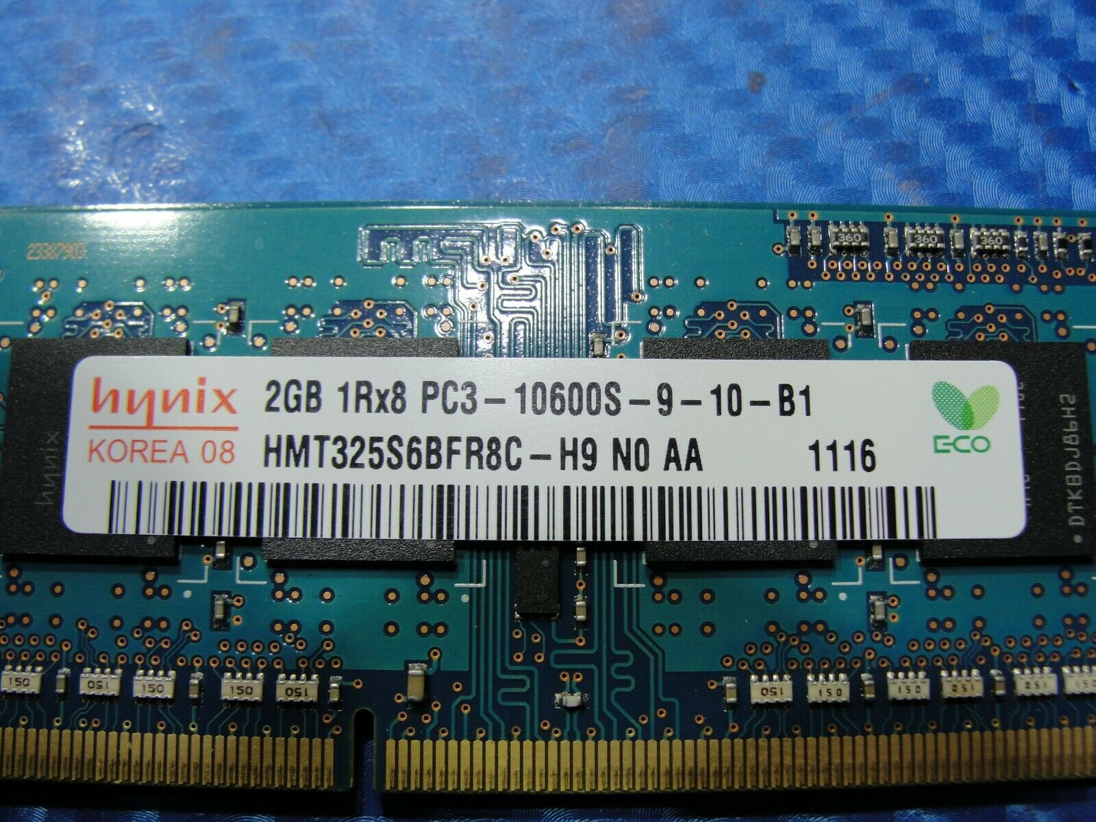 MacBook Pro A1278 Laptop Hynix 2GB Memory PC3-10600S-9-10-B1 HMT325S6BFR8C-H9 Hynix