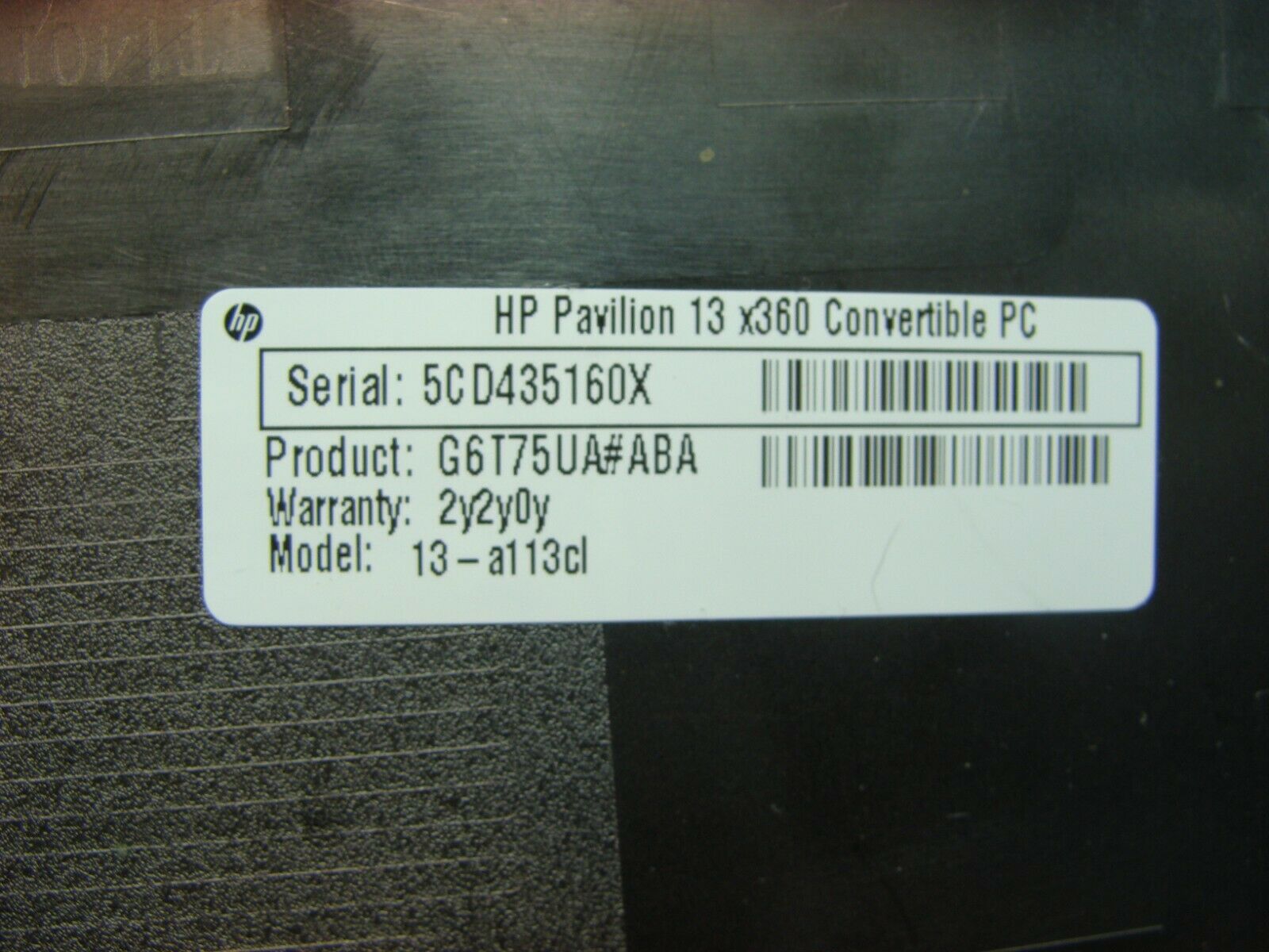 HP Pavilion x360 13-a113cl 13.3