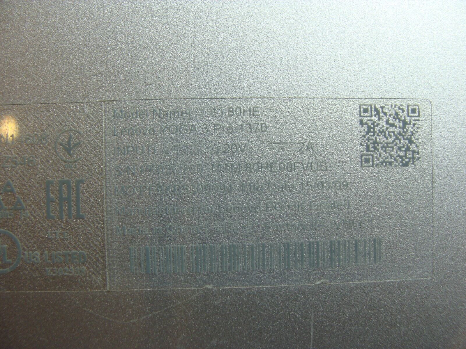 Lenovo Yoga 3 Pro 1370 13.3