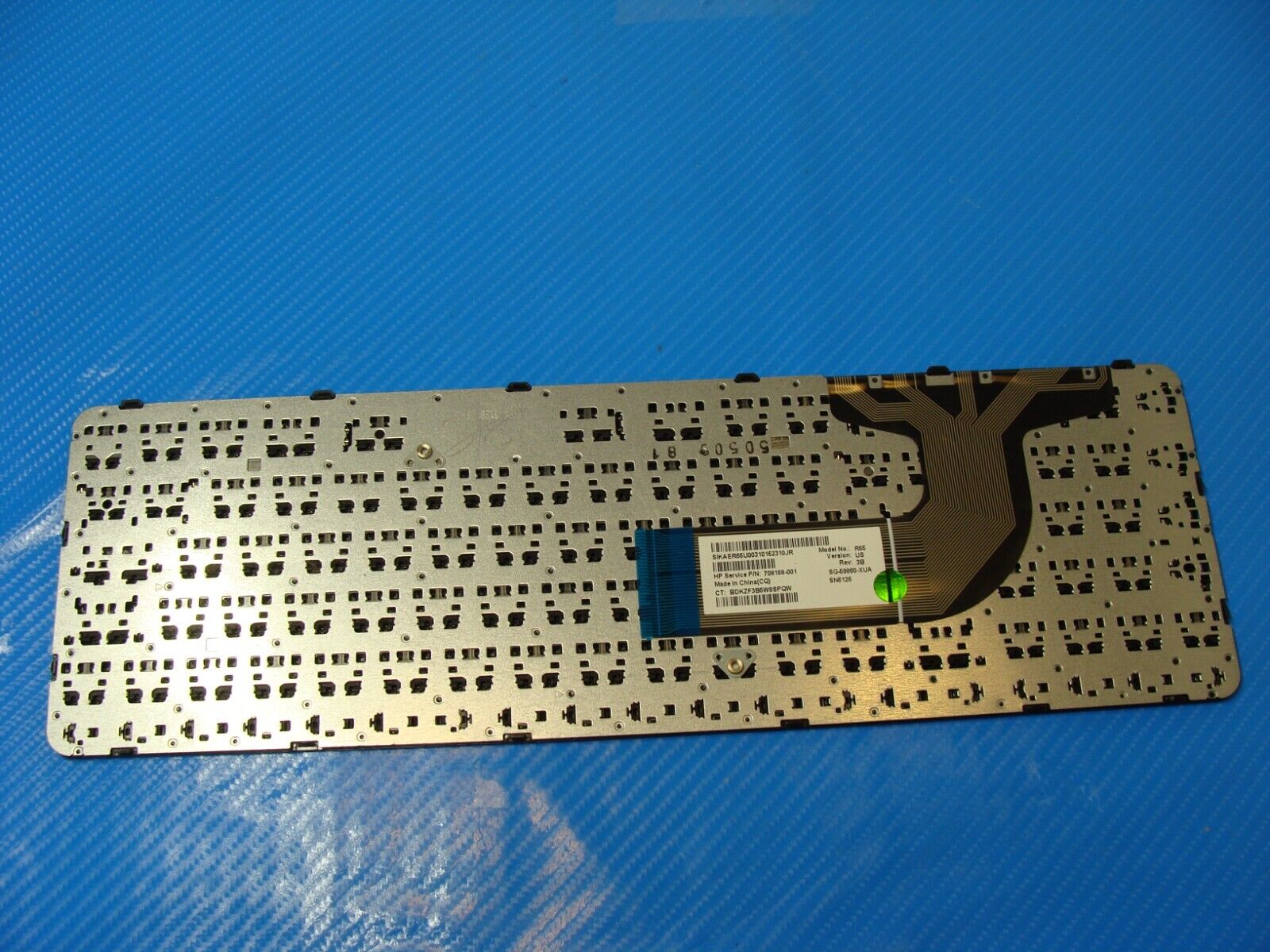 HP 15.6” 15-f305dx Genuine Laptop US Keyboard 708168-001 AER65U00310