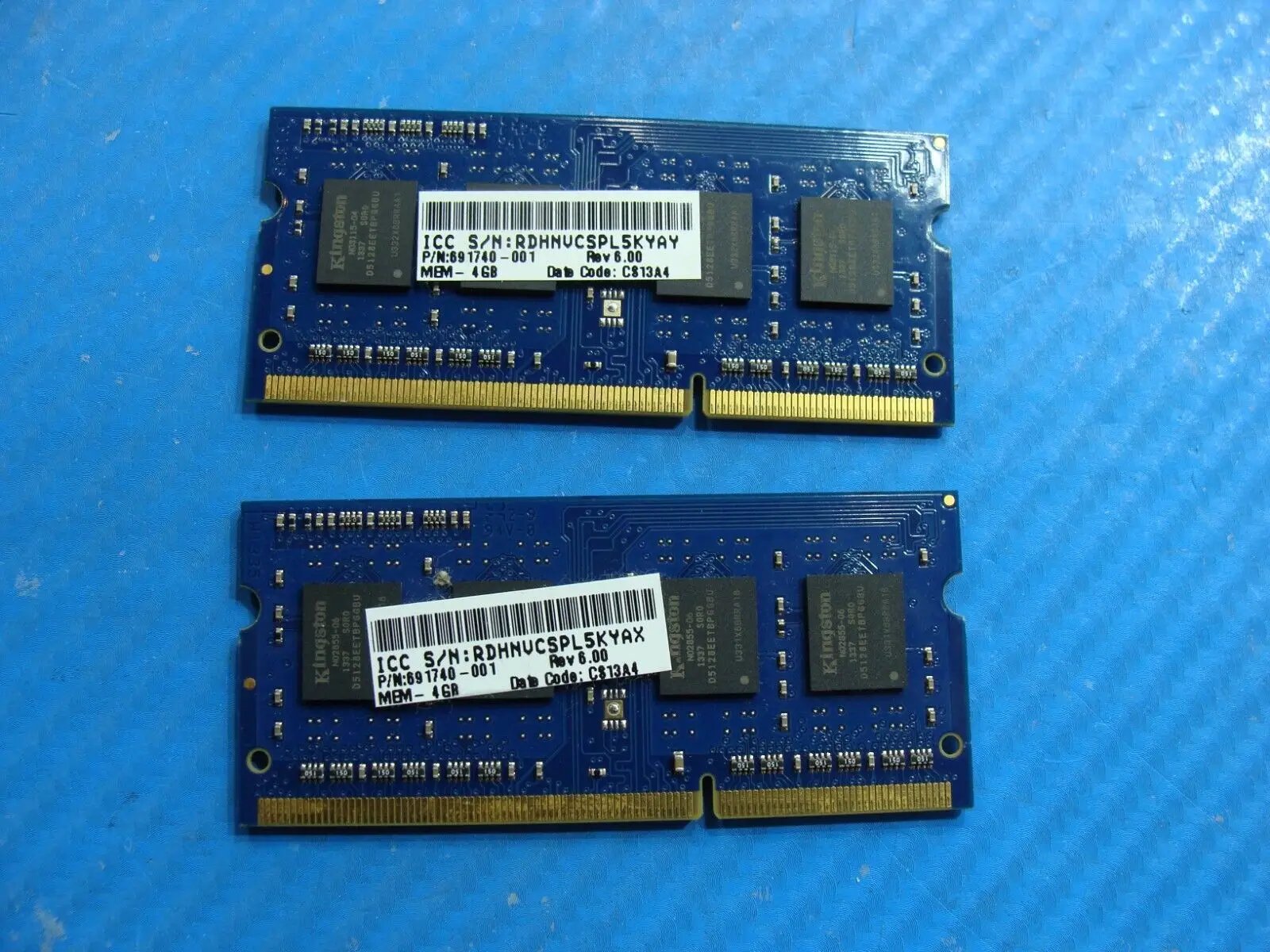 HP 15-j011dx Kingston 8GB (2x4GB) PC3L-12800S Memory RAM SO-DIMM HP16D3LS1KBG/4G