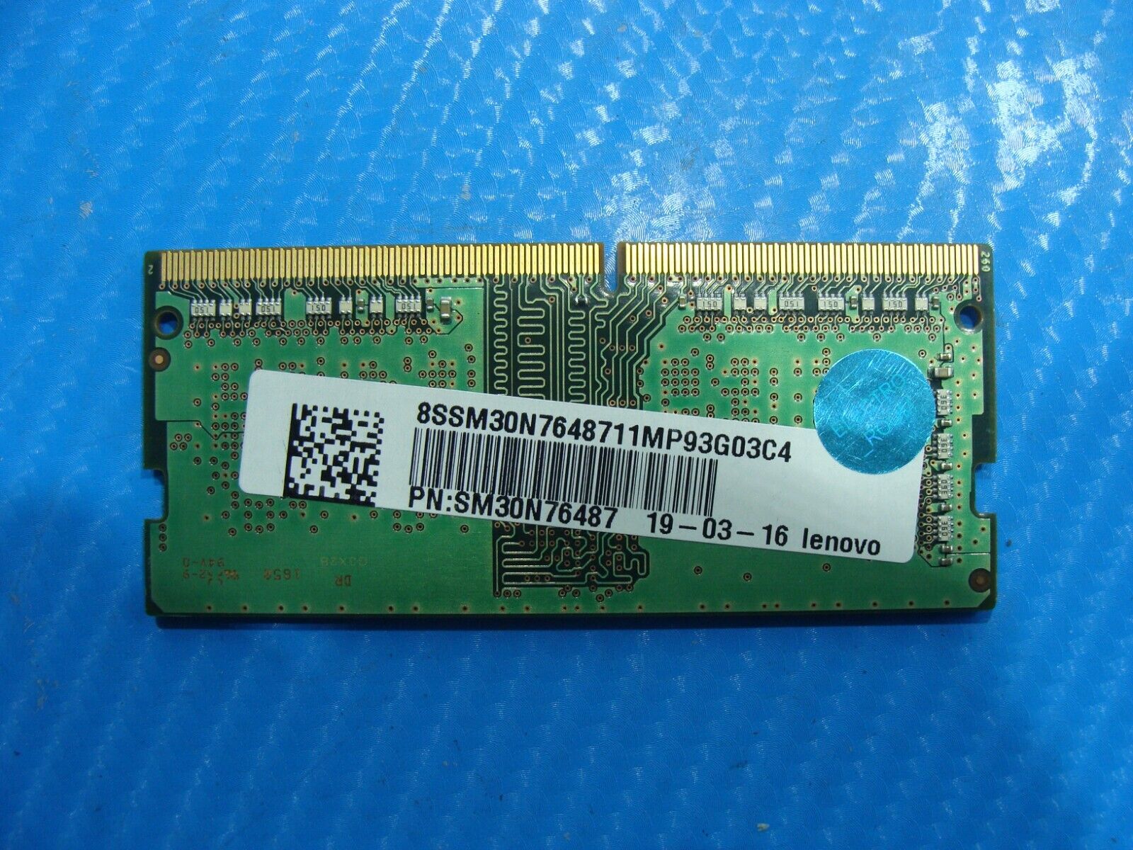 Lenovo 730-15IWL So-Dimm Samsung 4GB 1Rx16 Memory RAM PC4-2666V M471A5244CB0-CTD