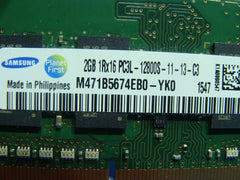 HP m6-p114dx Samsung 2GB 1Rx16 PC3L-12800S SO-DIMM RAM Memory M471B5674EB0-YK0 Samsung
