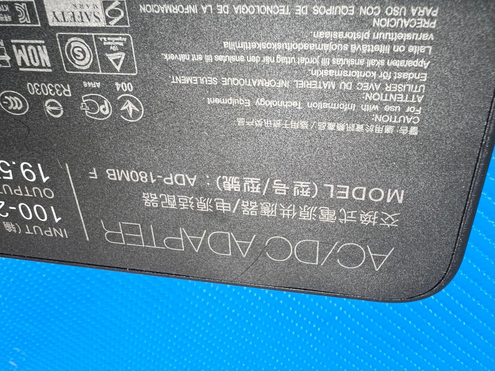 180W 19.5V 9.23A ADP-180MB F FA180PM111 AC Adapter Compatible Asus Rog G7...