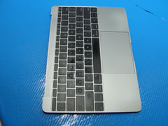 MacBook A1534 12" 2017 MNYF2LL/A Top Case w/Keyboard Space Gray 661-06793