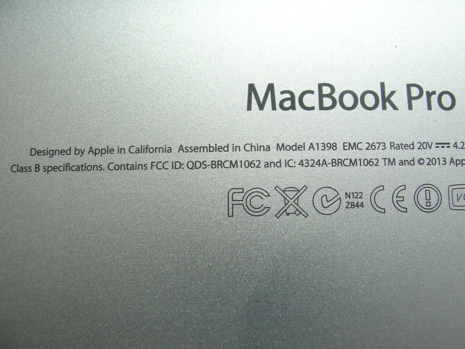 MacBook Pro A1398 15