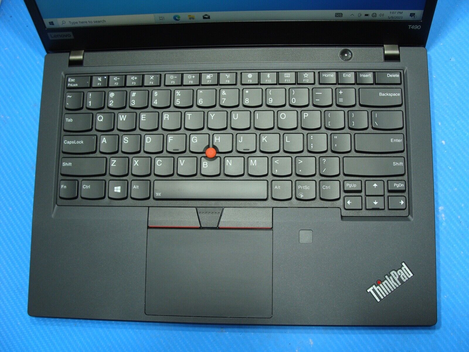 Works Great Lenovo ThinkPad T490 i7-8565U 8GB Ram 256GB SSD 1.8 GHz Battery 85%