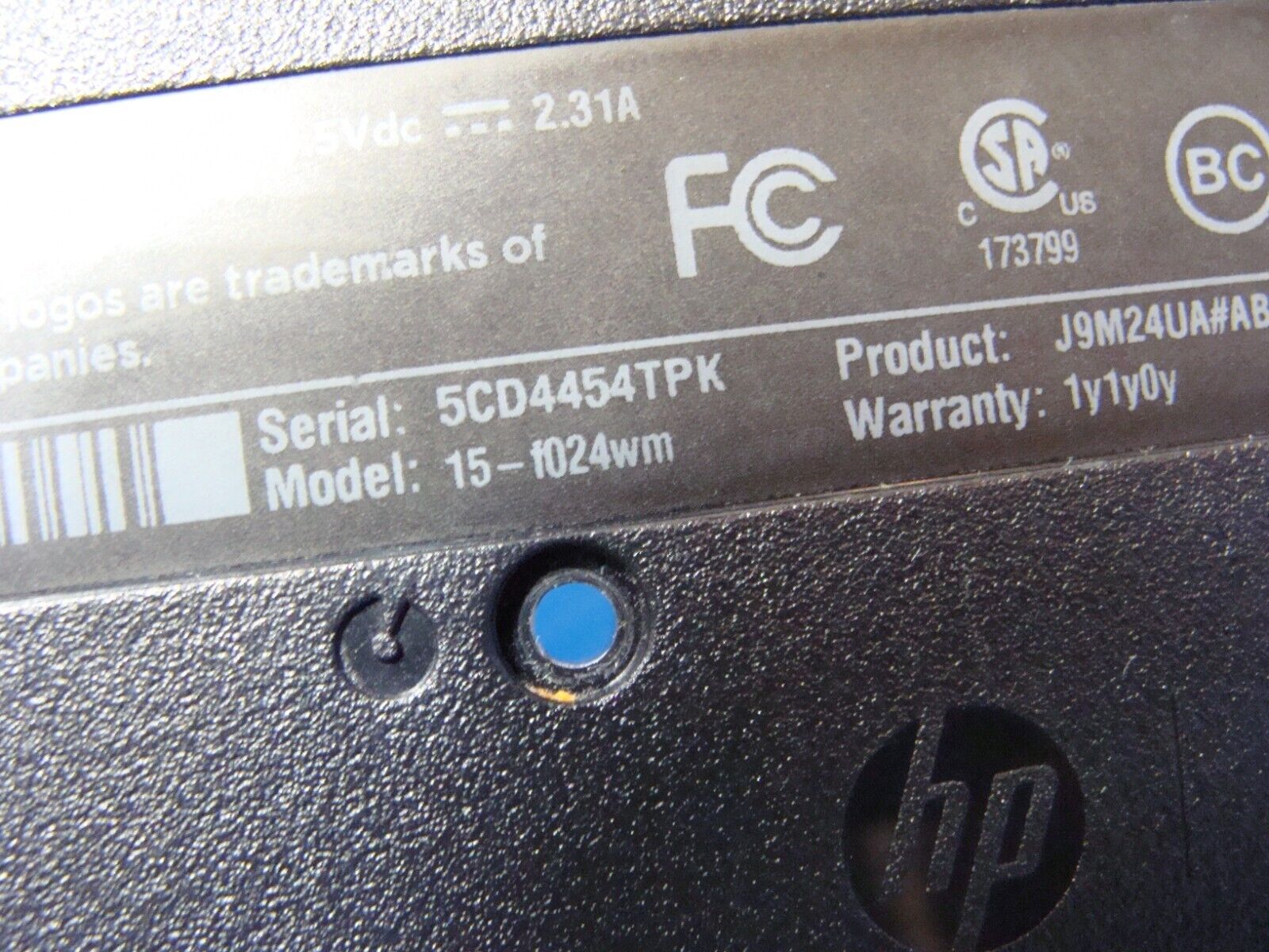 HP 15-f024wm 15.6