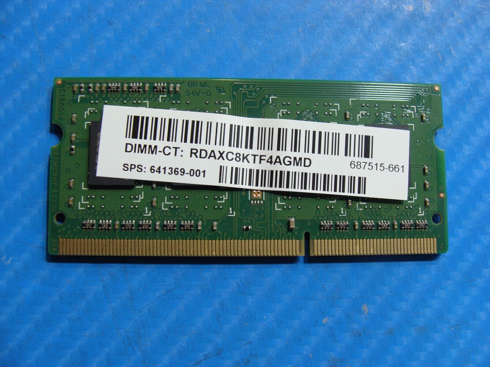 HP Envy dv6 Adata 2GB 1Rx8 PC3-12800S Memory Ram AM1U16BC2P1-B1AH 641369-001