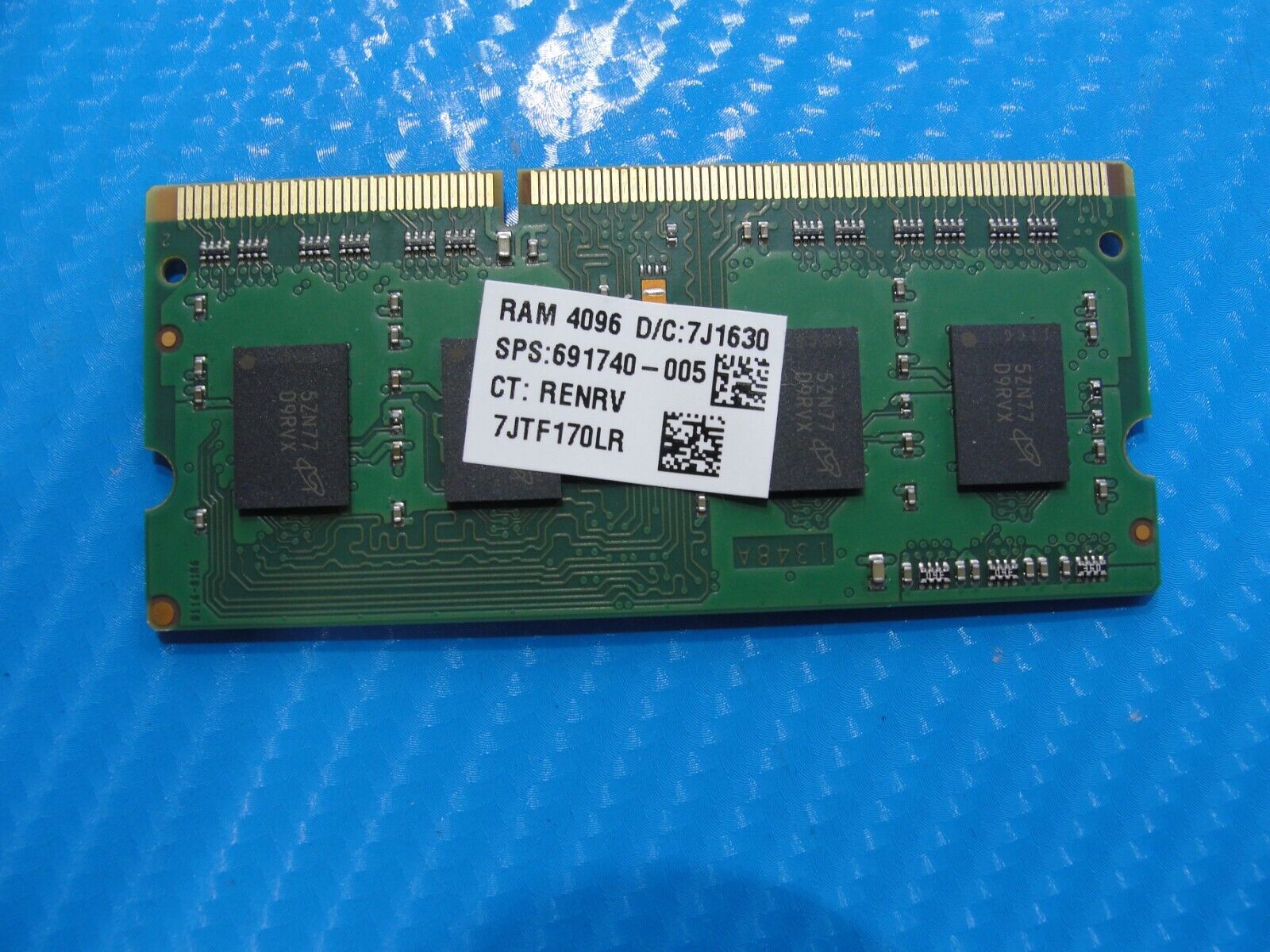 HP 15-af131dx SO-DIMM Micron 4GB Memory RAM PC3L-12800S MT8KTF51264HZ-1G6N1