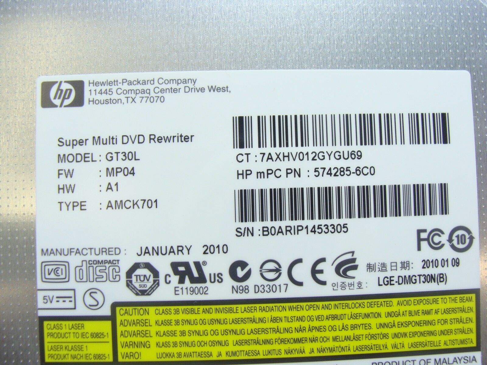 HP G60-637CL 15.6