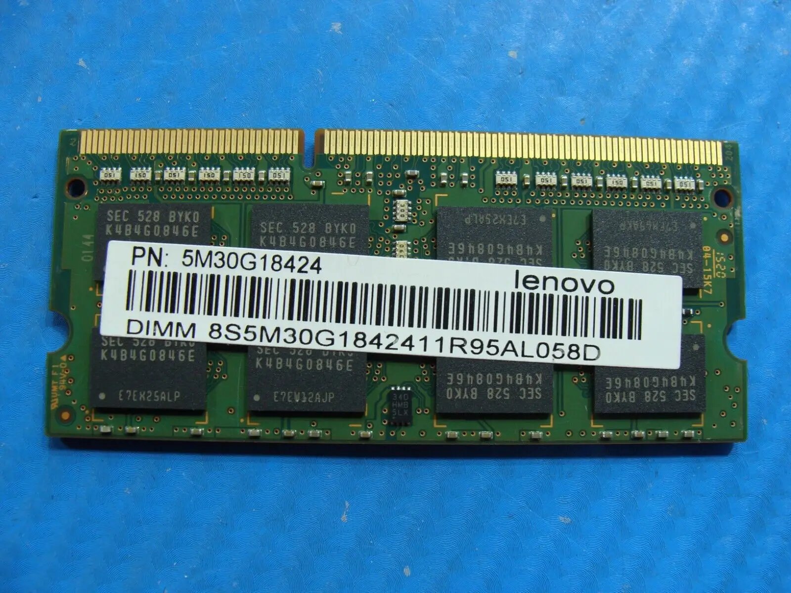 Lenovo 2 1580 Samsung 8GB 2Rx8 PC3L-12800S Memory RAM SO-DIMM M471B1G73EB0-YK0