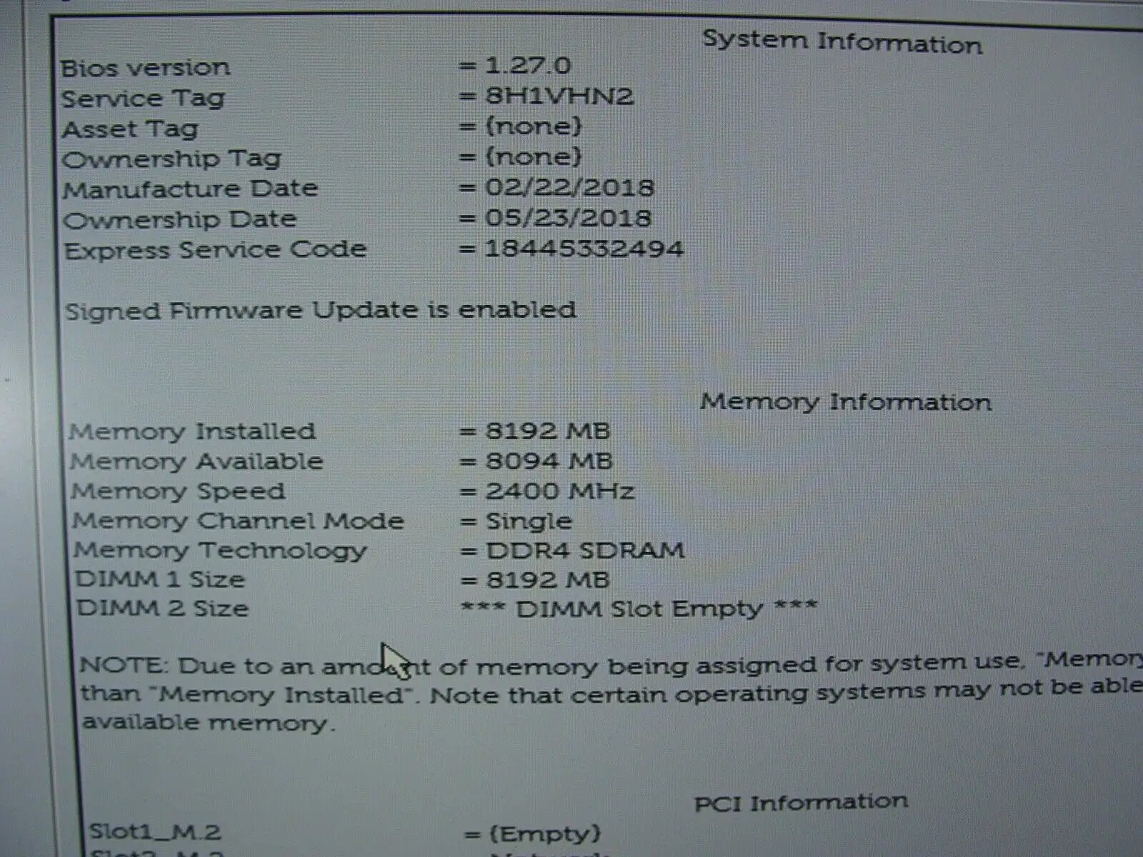 Wifi+BT DELL Optiplex 3050 MFF Intel i5-7500T 2.70GHz 8GB RAM 256GB W10P