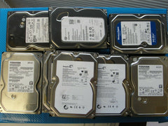 LOT 18 x 3.5" Desktop PC SATA Hard Drive 1.5TB 1TB 750GB 500GB NO BAD SECTORS 