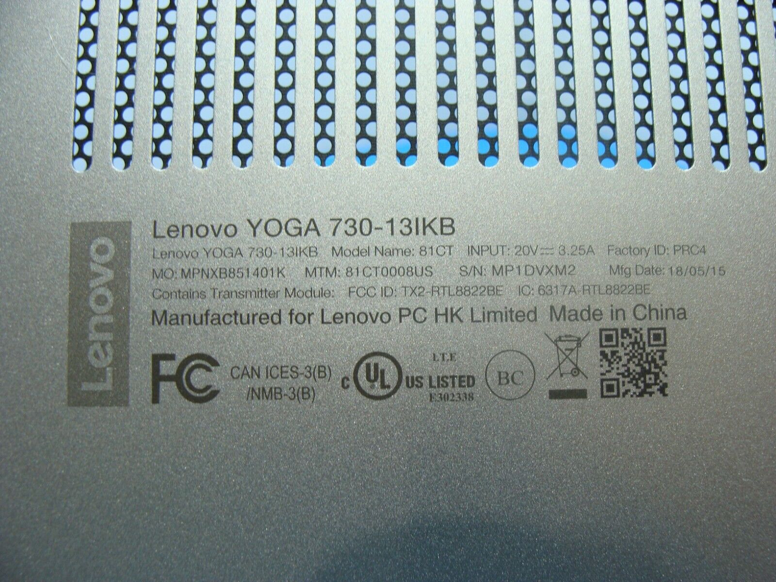 Lenovo Yoga 730-13IKB 13.3