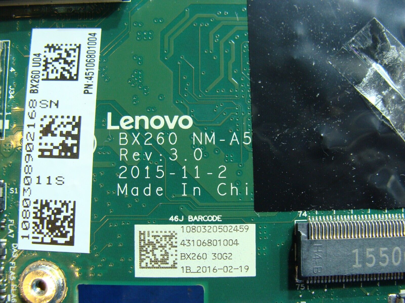 Lenovo ThinkPad 12.5” X260 OEM Laptop Intel i5-6200u 2.3GHz Motherboard 00UP190