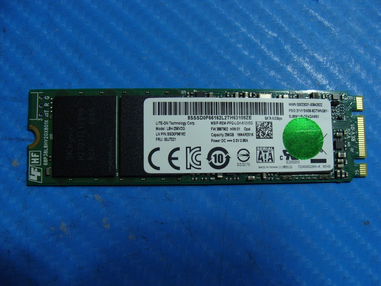 Lenovo ThinkPad X1 Carbon 4th Gen Lite-On 256GB SSD M.2 SATA L8H-256V2G 00JT021