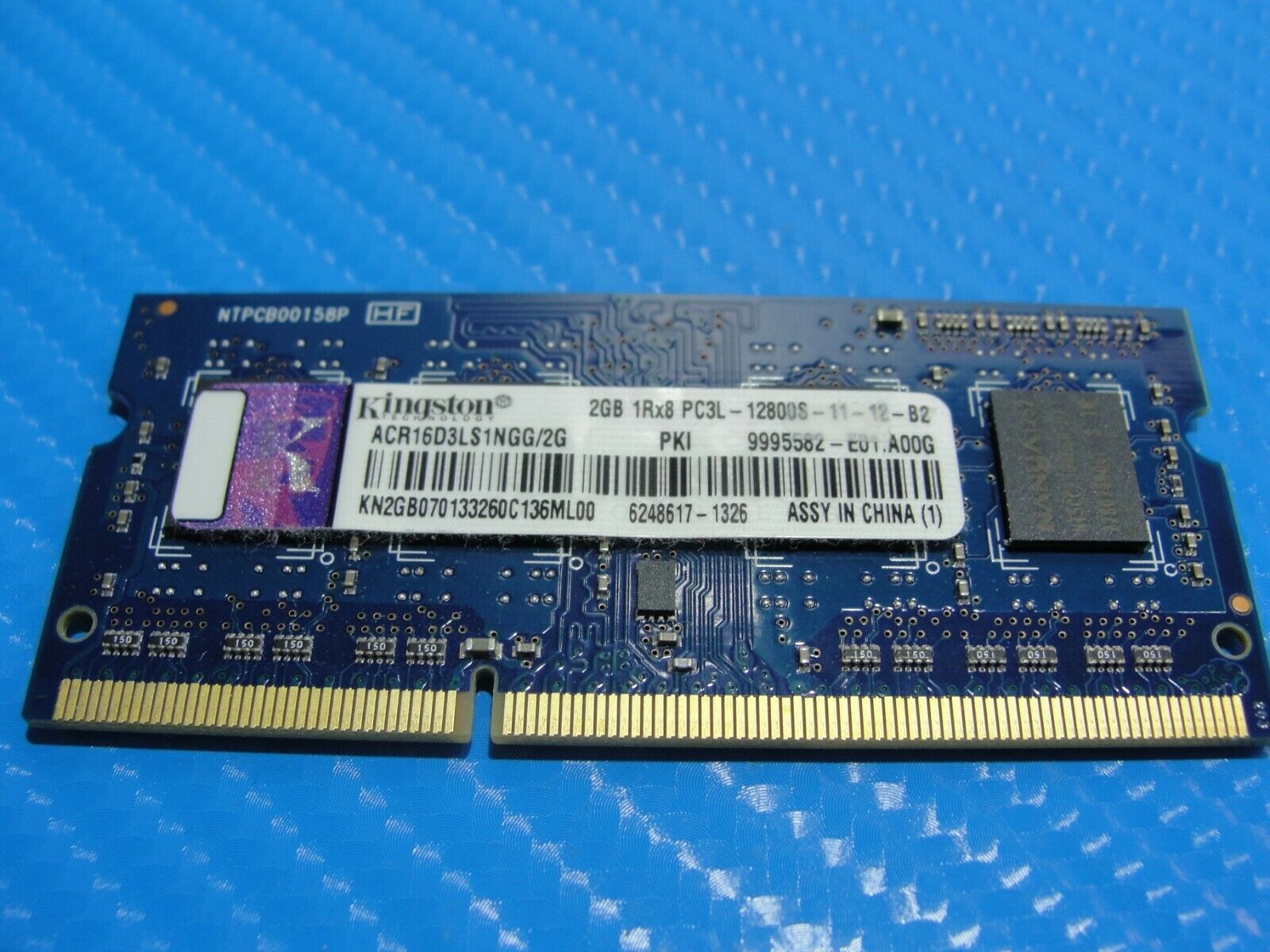 Acer M5-583P-6637 Kingston 2GB PC3L-12800S SO-DIMM Memory RAM ACR16D3LS1NGG/2G Kingston