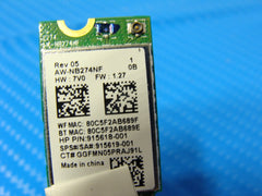 HP 15.6" 15-bs113dx Genuine WiFi Wireless Card RTL8723DE 915618-001 915619-001