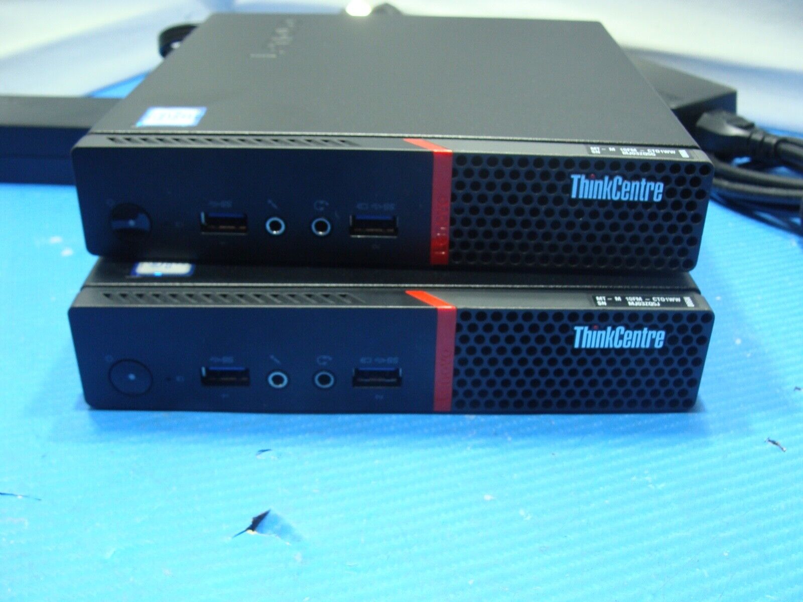 Lot of 2 Lenovo ThinkCentre M900 Tiny Micro Mini PC i5-6500T 8GB