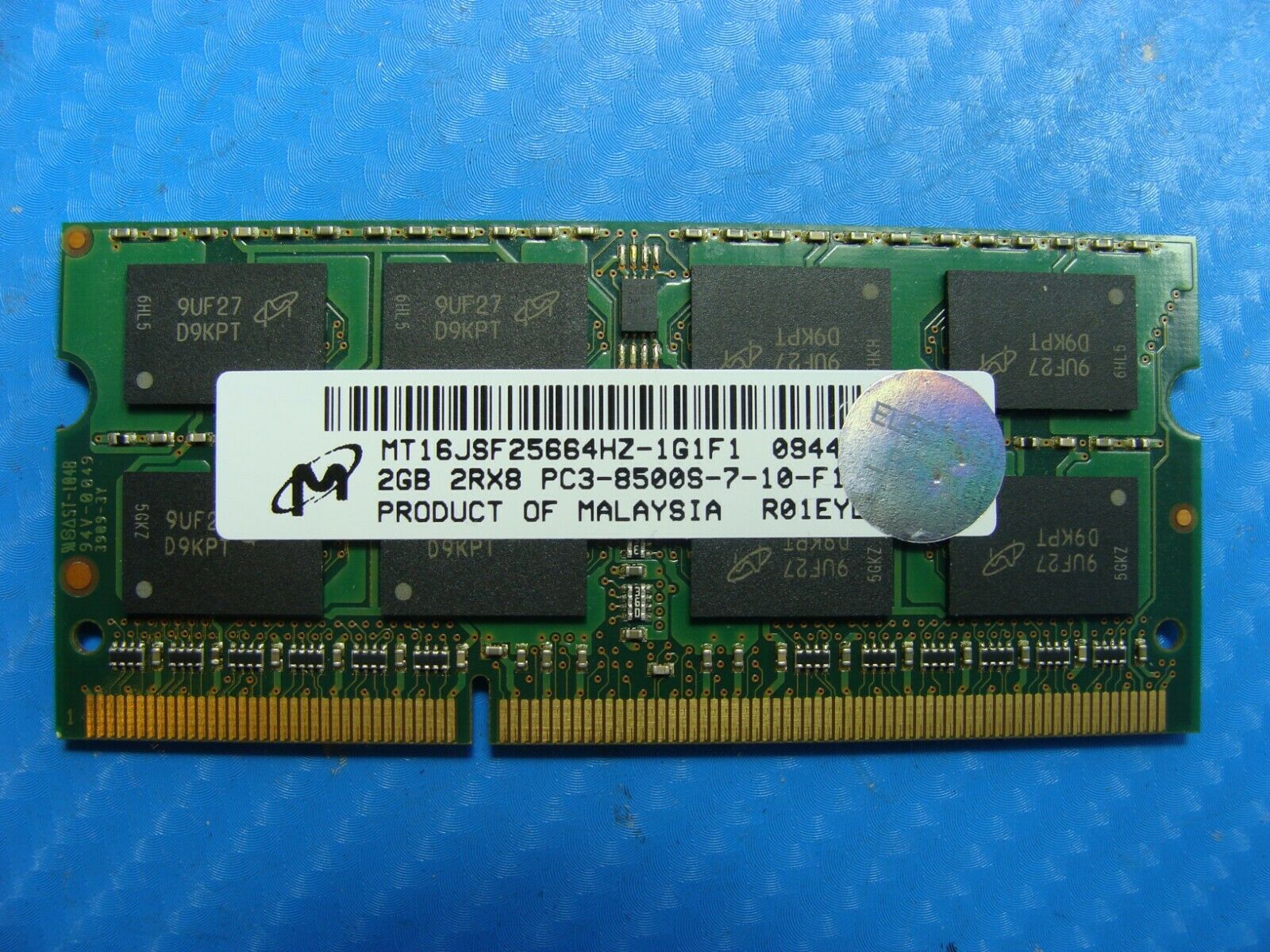 MacBook Pro A1278 Micron 2GB PC3-8500S SO-DIMM RAM Memory MT16JSF25664HZ-1G1F1 - Laptop Parts - Buy Authentic Computer Parts - Top Seller Ebay