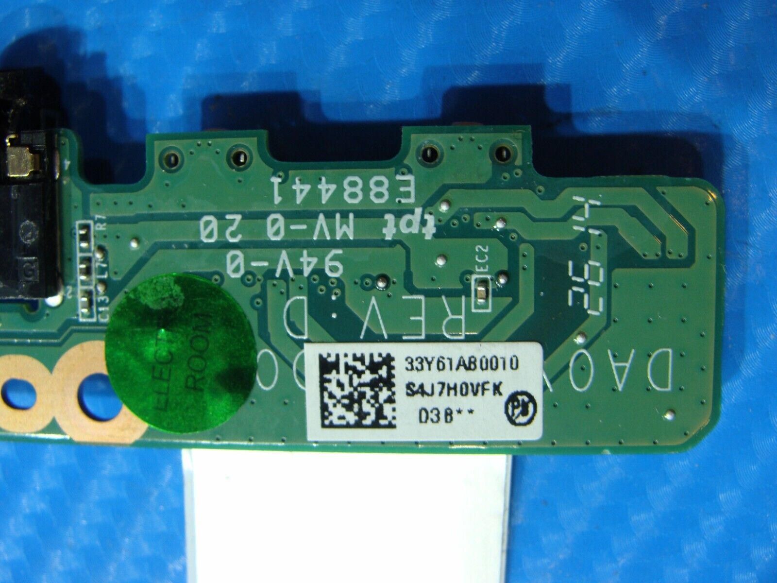 HP Pavilion 13.3” 13-a091nr Genuine USB Audio Button Board w/Cable 33Y61AB0010