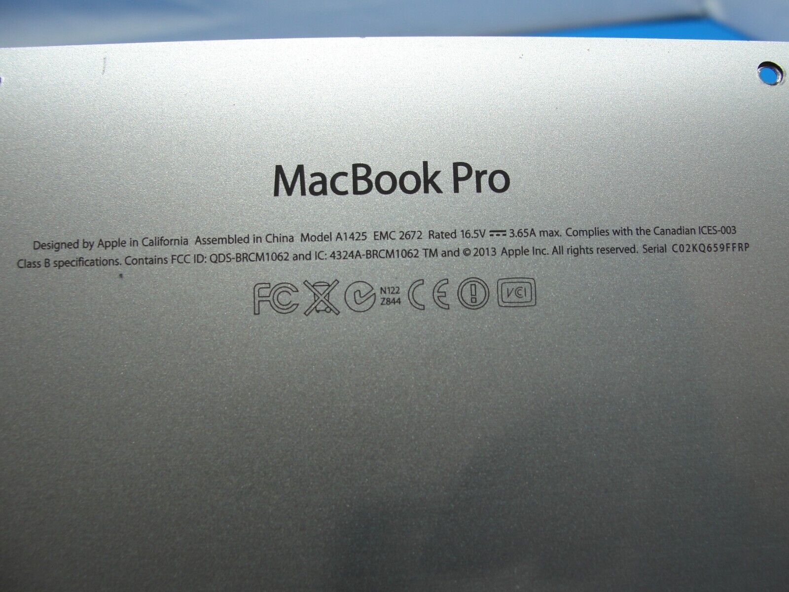 MacBook Pro A1425 13