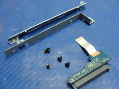 HP 15-ac121dx 15.6" OEM Hard Drive Caddy w/Connector Screws EC1EM000200 LS-C703P HP