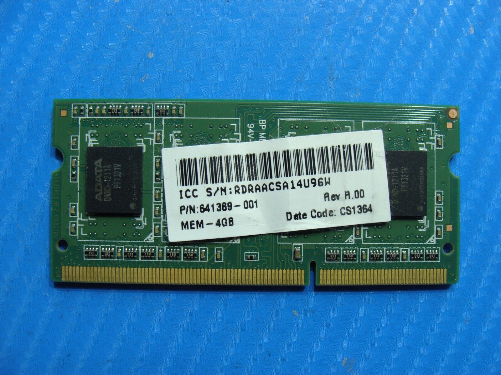 Toshiba C55-A5220 ADATA 4GB 1RX8 PC3L-12800S Memory Ram AM1L16BC4R1-B1HS