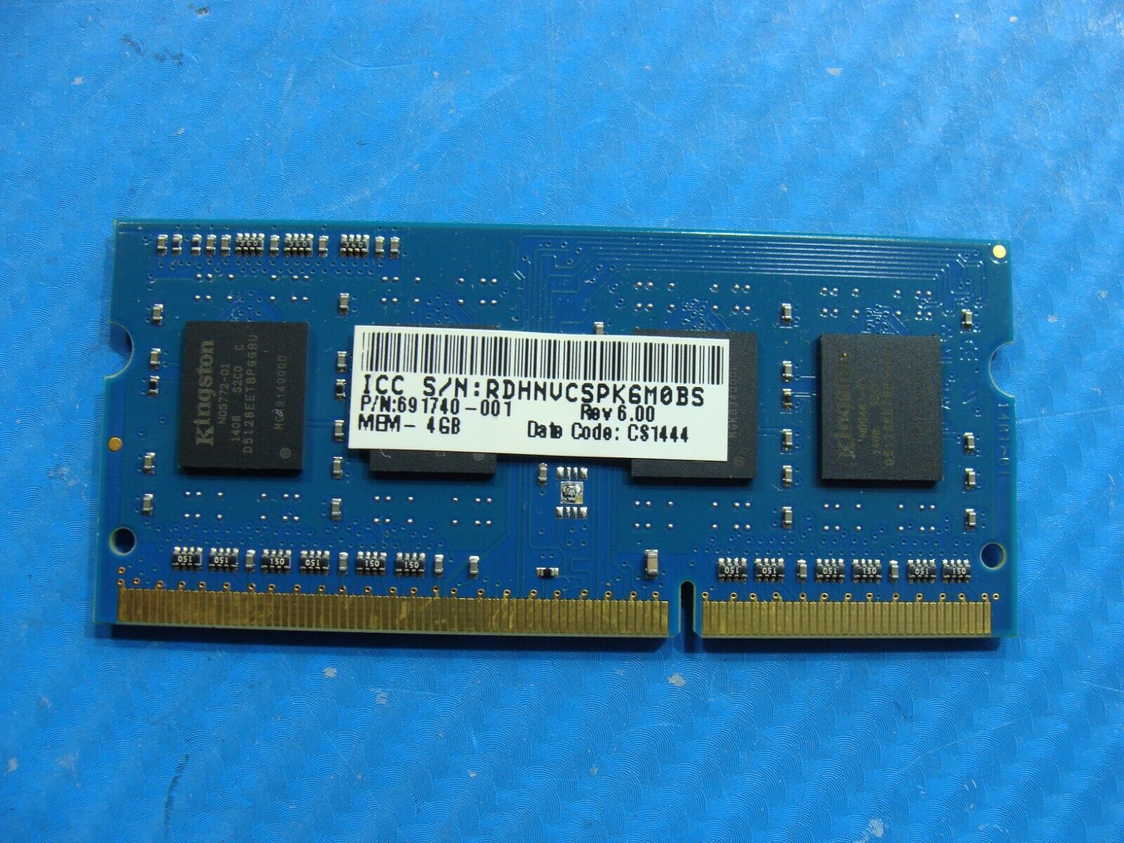 HP m7-J120dx Kingston 4GB 1Rx8 PC3L-12800S Memory RAM SO-DIMM HP16D3LS1KBG/4G