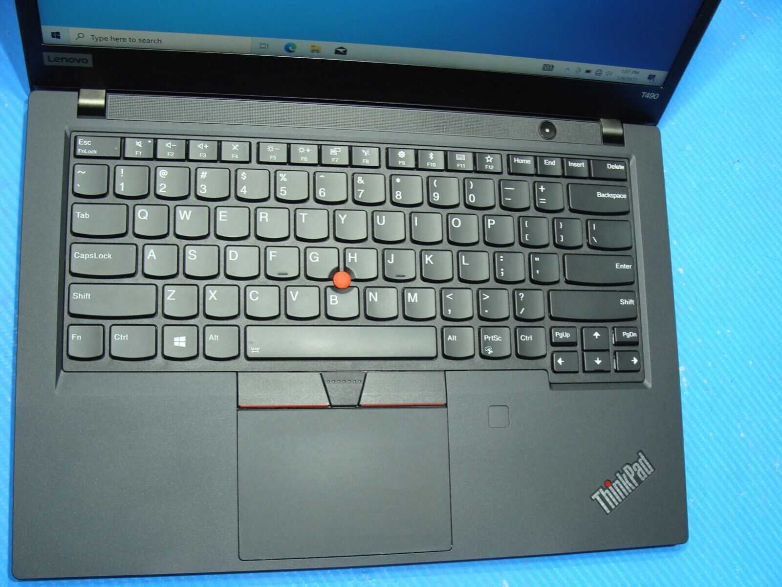 Works Great Lenovo ThinkPad T490 i7-8565U 8GB Ram 256GB SSD 1.8 GHz Battery 85%