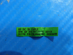 HP 17-by3063st 17.3" Genuine Laptop DC IN Power Jack w/Cable 799735-Y51