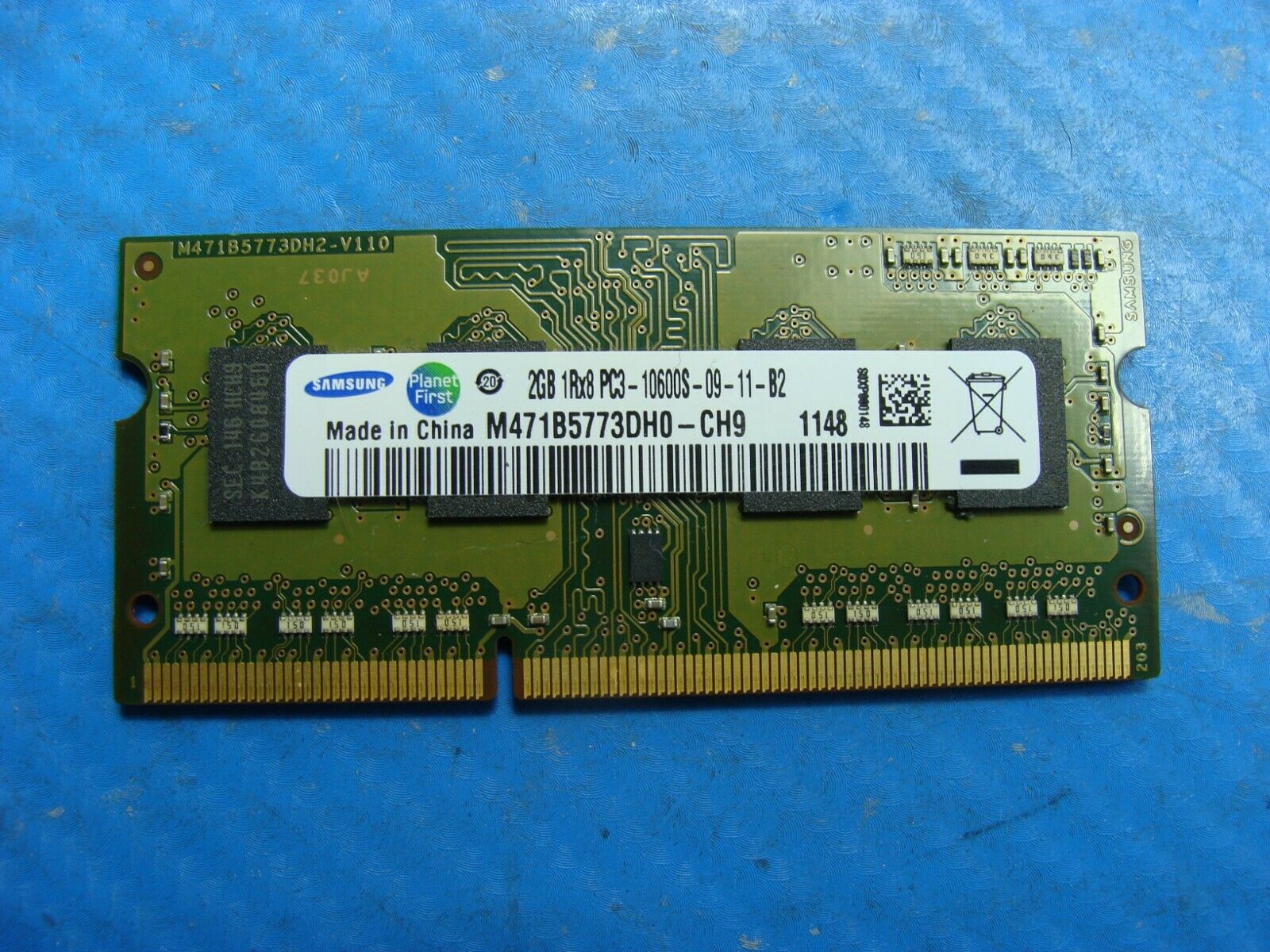 Apple A1278 Samsung 2GB 1Rx8 PC3-10600S SO-DIMM Memory RAM M471B5773DH0-CH9 #1 Samsung