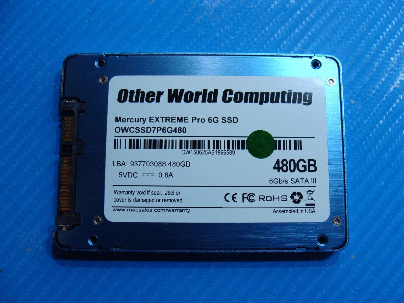 Lenovo 110-15ISK OWC 480GB SATA 2.5